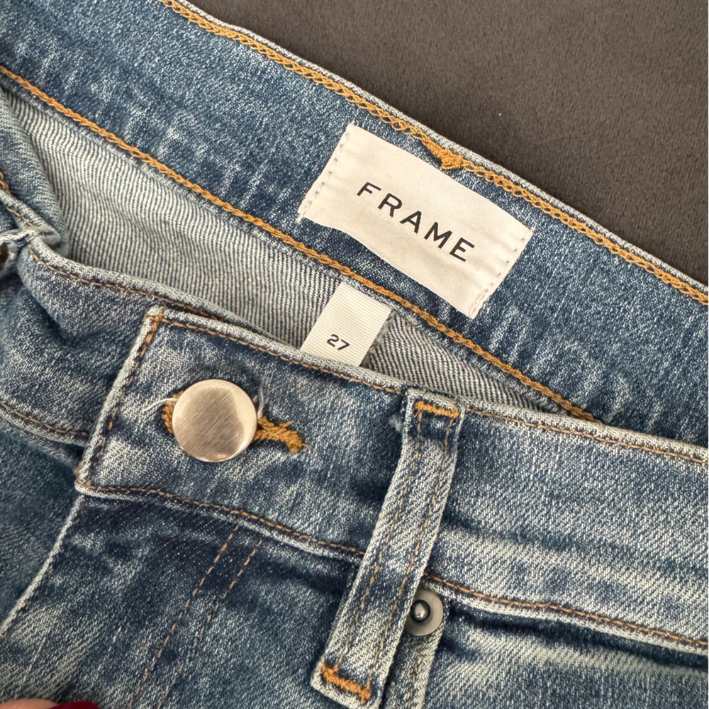 Frame wide leg jeans